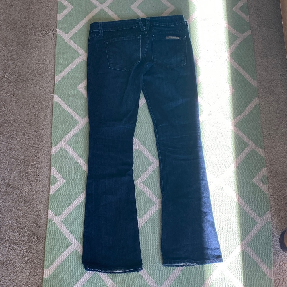 Women's Dark Blue Jeans bootcut, small flare - Picture 5 of 6